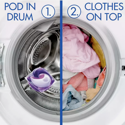 Bold All-in-1 PODS Washing Liquid Laundry Detergent Capsules, 140 Washes, 3.72 Kg Power Pack, Stain Remover For Clothes, Lavender and Camomile Scent