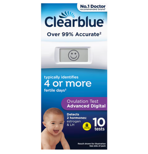 Clearblue Advanced Digital Ovulation Test Kit 10 Tests 