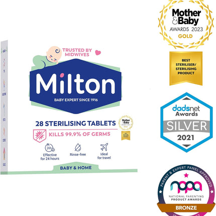 x6 Milton Sterilising 28 Tablets Baby & Home