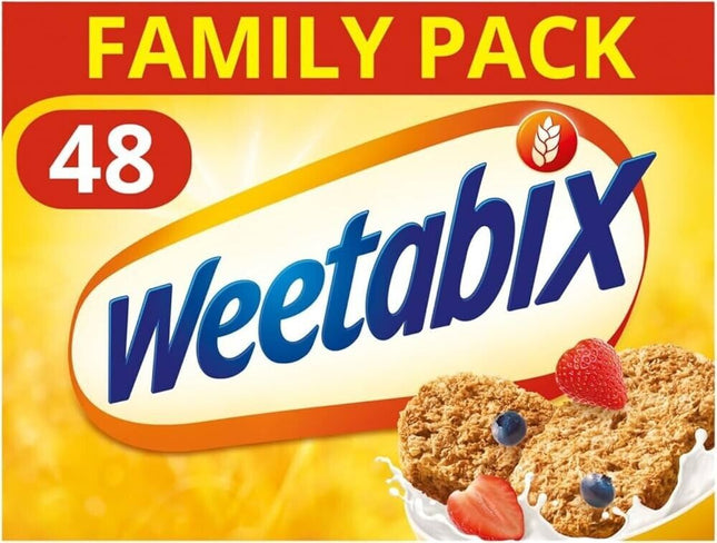 Weetabix Wholegrain Breakfast Cereal, Pack of 48 Biscuits
