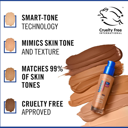 Rimmel London Match Perfection Foundation 601 Soft Chocolate