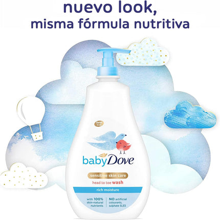 Baby Dove Rich Moisture Head to Toe Wash, 400 ml