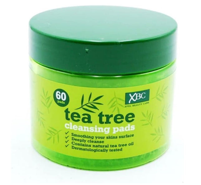 XBC Tea Tree Facial Cleansing Pads Natural Tea Tree Oil 60pcs