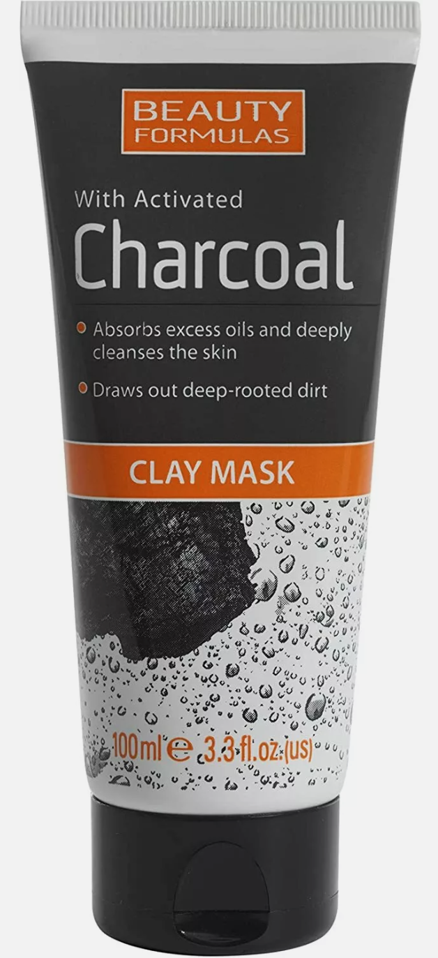 Beauty Formulas Clay Mask With Activated Charcoal 100ml