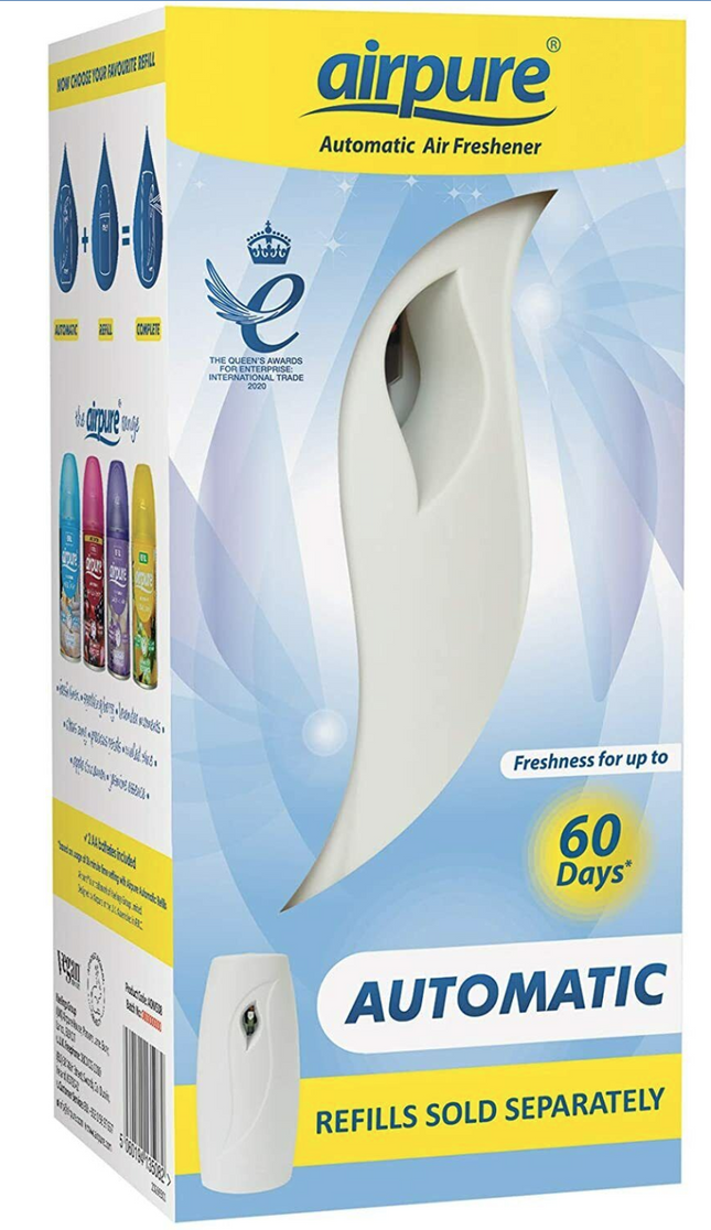 Airpure Automatic Air Freshener Spray Machine 60 Day Freshness Home / Office