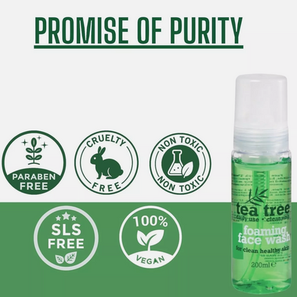 Tea Tree Foaming Face Wash 200ML x 6