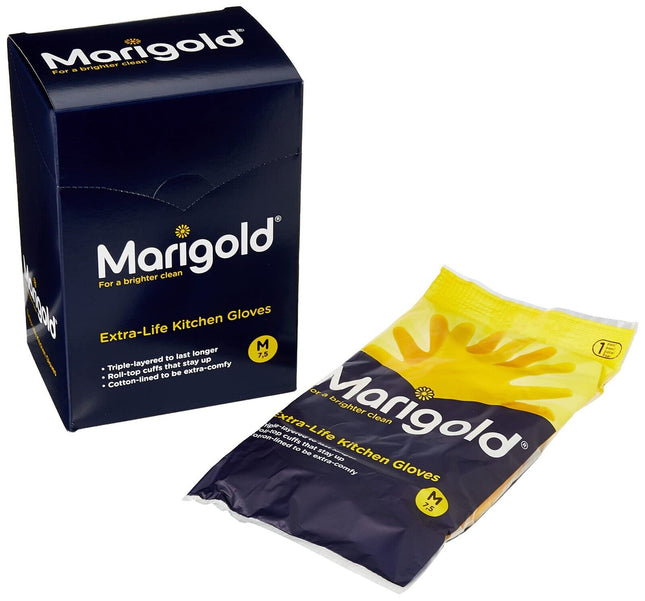 Marigold Extra-Life Kitchen Gloves Medium Pack of 6