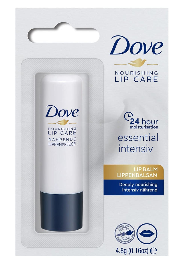 x2 Dove Nourishing Lip Care Essential Lip Balm