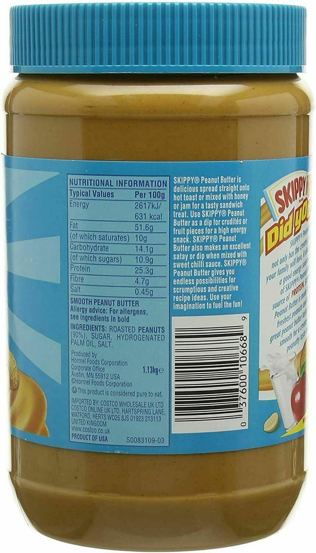 Skippy Smooth Peanut Butter - 1.13kg