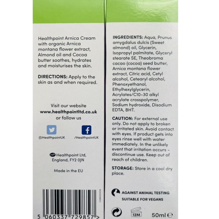 HEALTHPOINT ARNICA CREAM 50ML