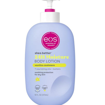 EOS Vanilla Cashmere Body Lotion Shea Better 24hr Moisture - 16 oz/473 ml