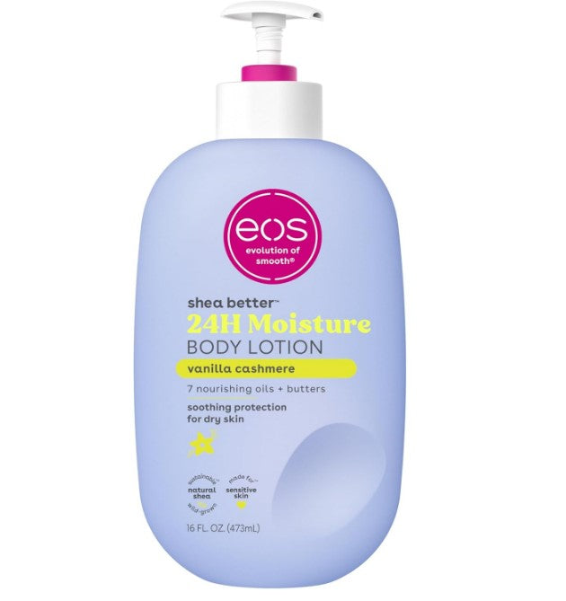 EOS Vanilla Cashmere Body Lotion Shea Better 24hr Moisture - 16 oz/473 ml