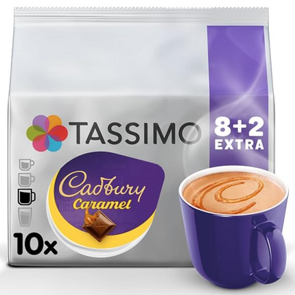 Tassimo Cadbury Caramel Hot Chocolate Pods x10 (Pack of 5, Total 50 Drinks)