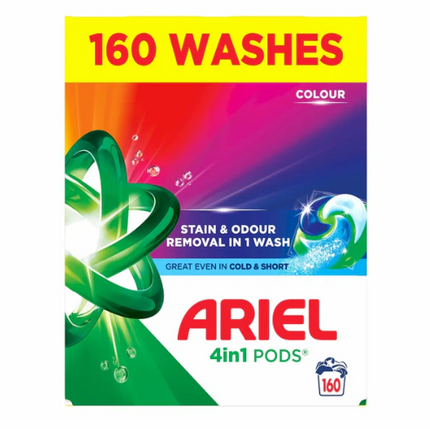 Ariel 4 in 1 Colour Washing Pods 160 Washes