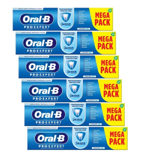 Oral-B Pro-Expert Professional Protection Toothpaste Pack 6 x 125ml