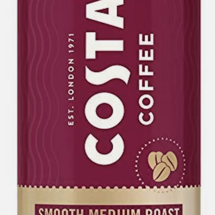 Costa Coffee Smooth Medium Roast Instant Coffee 6 x 100g, Coffee Strength 3