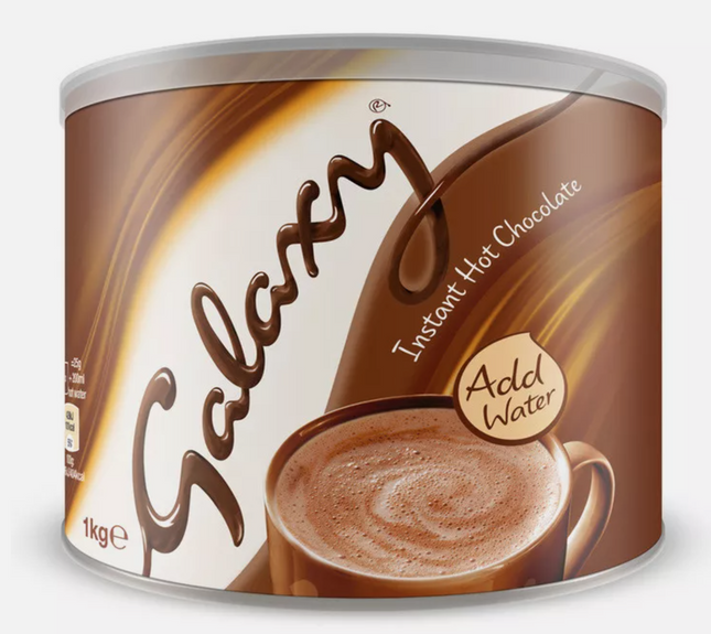 Galaxy Instant Hot Chocolate Drink Powder 1kg Tin