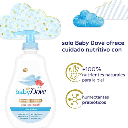 Baby Dove Rich Moisture Head to Toe Wash, 400 ml