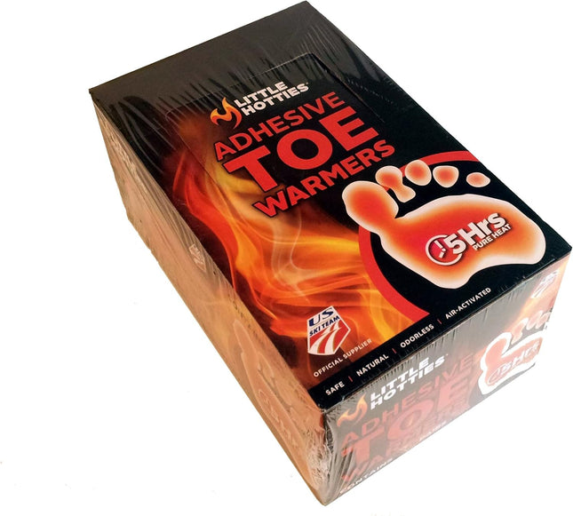 Little Hotties Adhesive Toe Warmers 30 Pairs - 5 Hours of Pure Heat