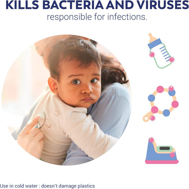 x6 Milton Sterilising 28 Tablets Baby & Home