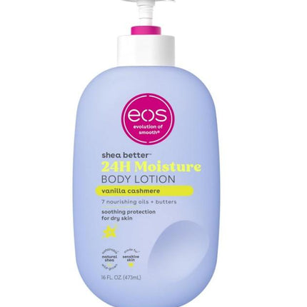 EOS Vanilla Cashmere Body Lotion Shea Better 24hr Moisture - 16 oz/473 ml